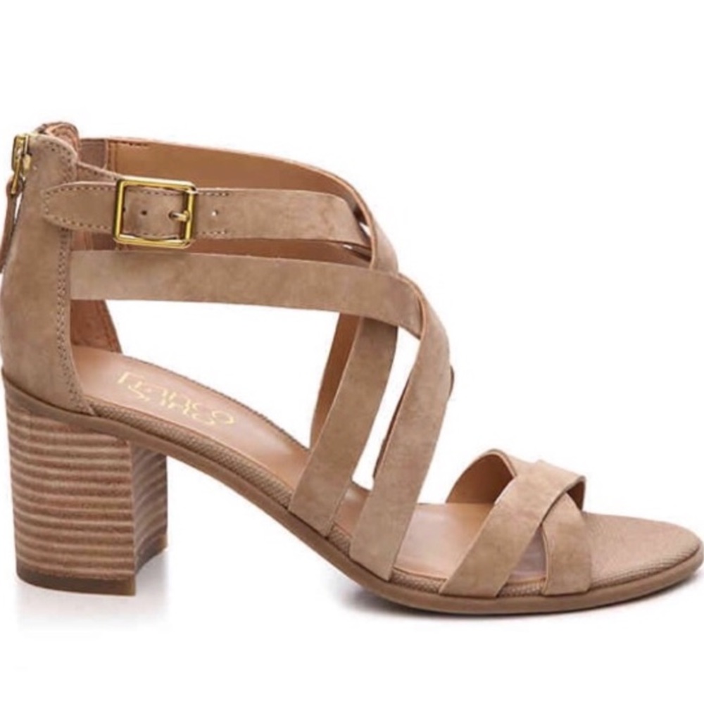 NEVER WORN Franco Sarto Suede HEELS